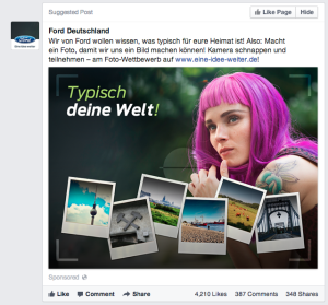 Ford - Was bewegt Deutschland? Facebook Sponsored Posts